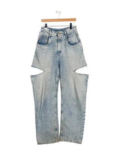 Pre-owned Maison Margiela 2022 Wide Leg Jeans In Blue