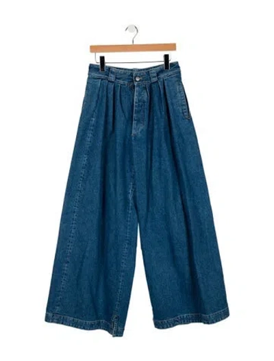 Pre-owned Maison Margiela 2022 Wide Leg Jeans In Blue
