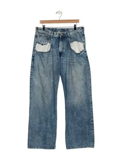 Pre-owned Maison Margiela 2022 Wide Leg Jeans In Blue