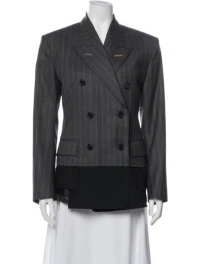 Pre-owned Maison Margiela 2022 Wool Blazer In Gray