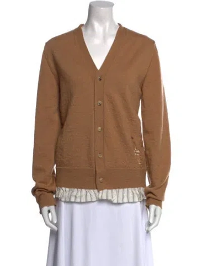 Pre-owned Maison Margiela 2022 Wool Top In Brown
