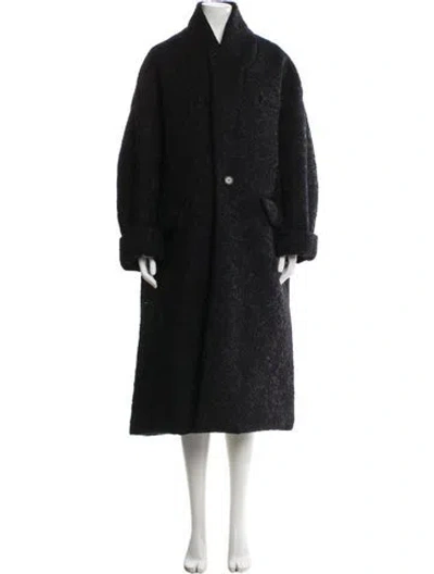 Pre-owned Maison Margiela 2023 Faux Fur Coat In Black