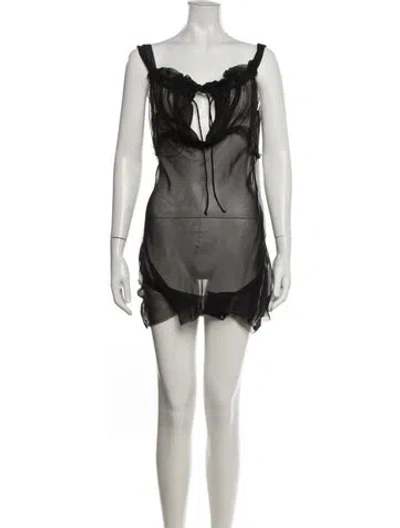 Pre-owned Maison Margiela 2023 Mini Dress W/ Tags In Black