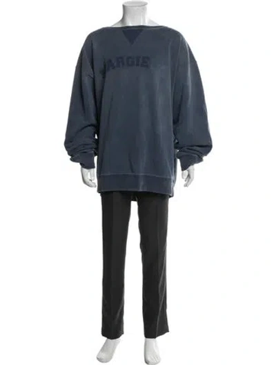 Pre-owned Maison Margiela 2023 Mock Neck Sweatshirt In Blue