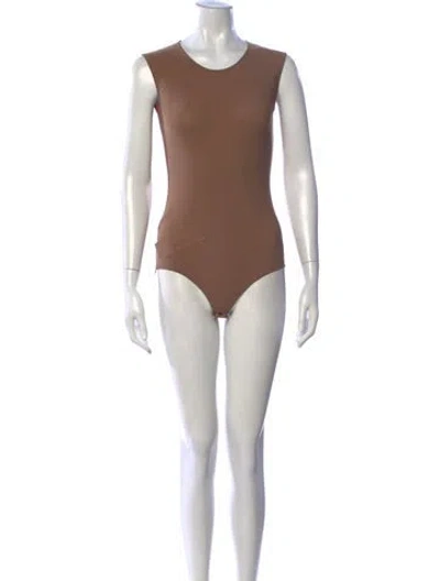 Pre-owned Maison Margiela 2023 Nylon Bodysuit In Brown