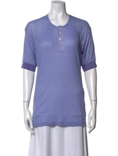 Pre-owned Maison Margiela 2023 Short Sleeve Polo In Purple