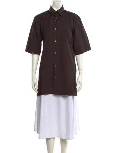 Pre-owned Maison Margiela 2023 Short Sleeve Tunic W/ Tags In Brown