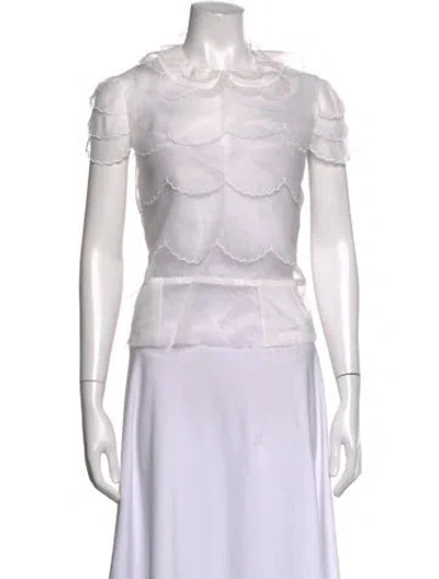 Pre-owned Maison Margiela 2023 Silk Blouse In Neutrals