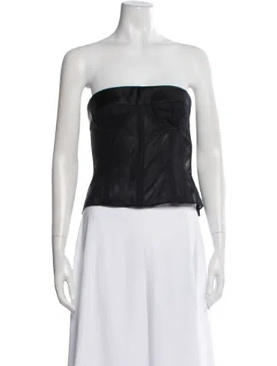 Pre-owned Maison Margiela 2023 Strapless Top W/ Tags In Black
