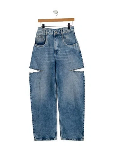 Pre-owned Maison Margiela 2023 Wide Leg Jeans W/ Tags In Blue
