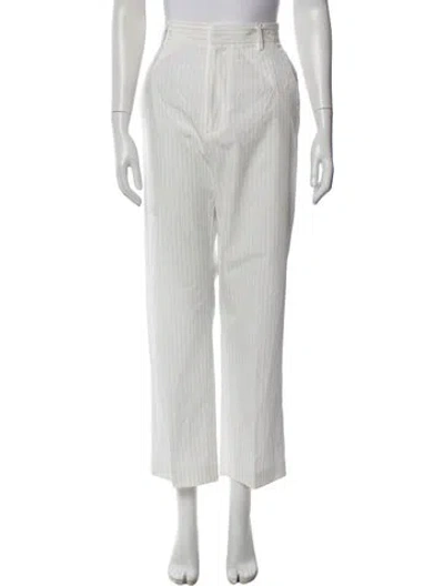 Pre-owned Maison Margiela 2023 Wide Leg Pants In White