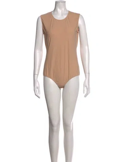 Pre-owned Maison Margiela 2024 Crew Neck Bodysuit In Neutrals