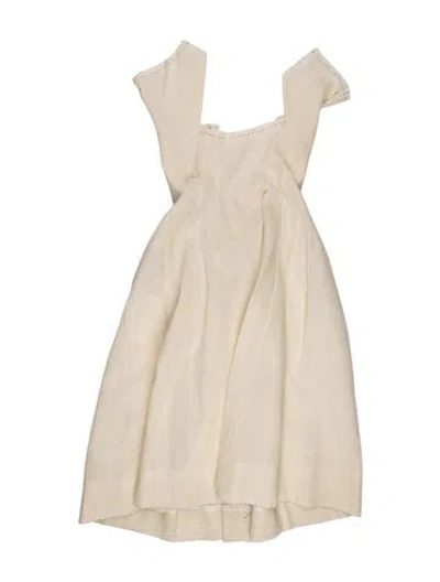 Pre-owned Maison Margiela 2024 Midi Length Dress In Neutral