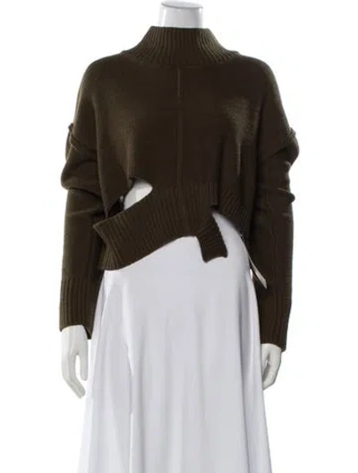 Pre-owned Maison Margiela 2024 Mock Neck Sweater In Green