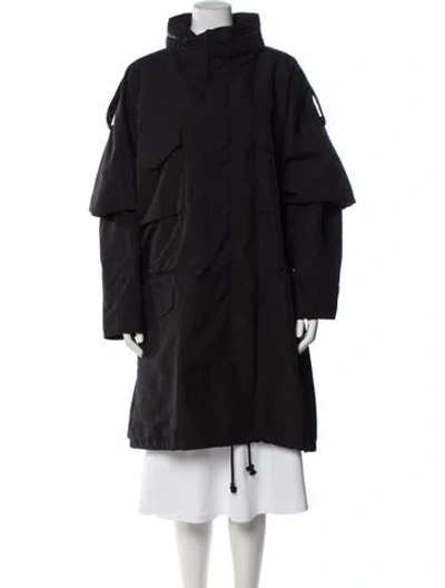 Pre-owned Maison Margiela 2024 Nylon Parka In Black