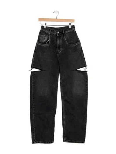 Pre-owned Maison Margiela 2024 Straight Leg Jeans In Black