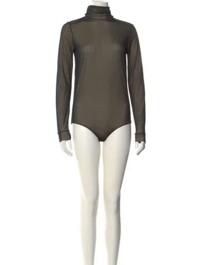 Pre-owned Maison Margiela 2024 Turtleneck Bodysuit In Black