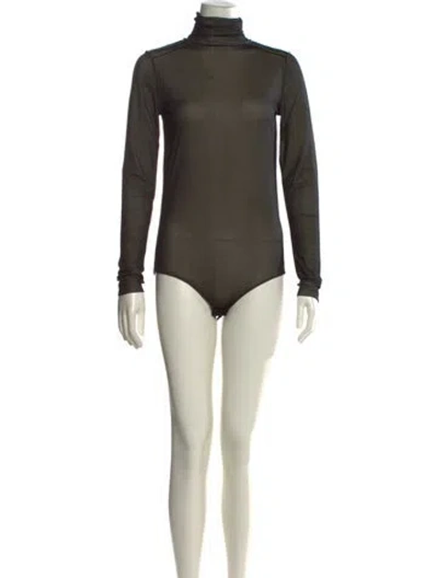 Pre-owned Maison Margiela 2024 Turtleneck Bodysuit W/ Tags In Black