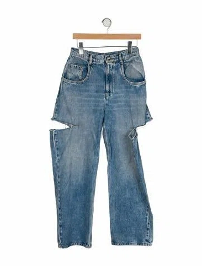 Pre-owned Maison Margiela 2024 Wide Leg Jeans In Blue