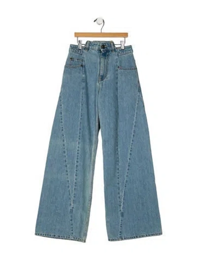 Pre-owned Maison Margiela 2024 Wide Leg Jeans In Blue
