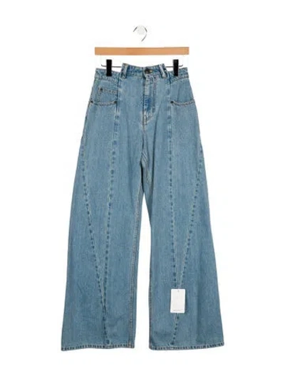 Pre-owned Maison Margiela 2024 Wide Leg Jeans In Blue