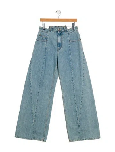 Pre-owned Maison Margiela 2024 Wide Leg Jeans In Blue