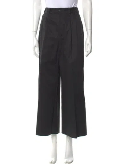 Pre-owned Maison Margiela 2024 Wide Leg Pants In Black