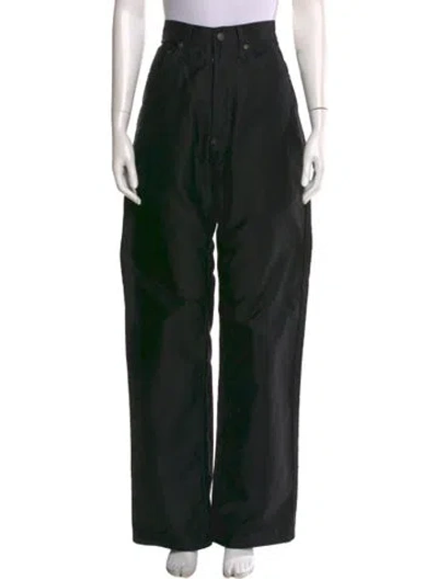 Pre-owned Maison Margiela 2024 Wide Leg Pants In Black