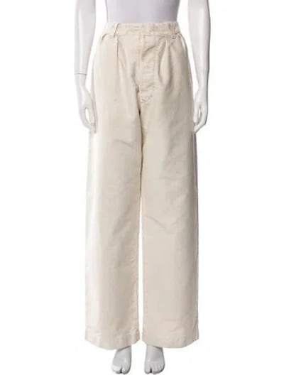 Pre-owned Maison Margiela 2024 Wide Leg Pants W/ Tags In White