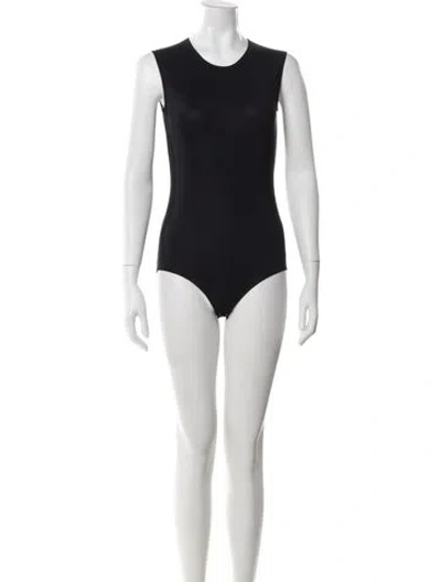 Pre-owned Maison Margiela 2025 Crew Neck Bodysuit W/ Tags In Black