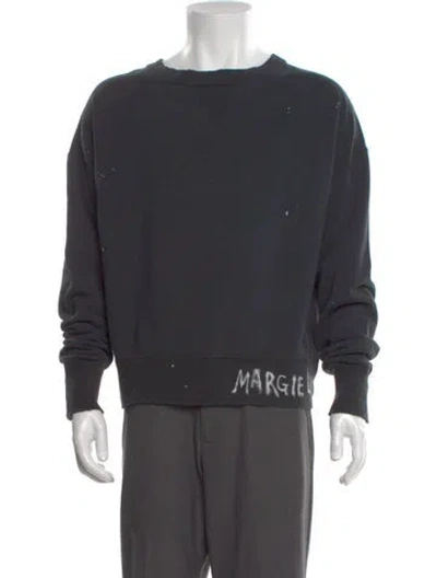 Pre-owned Maison Margiela 2025 Crew Neck Sweatshirt In Black