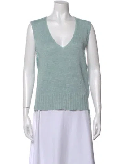 Pre-owned Maison Margiela 2025 Hemp Sweater In Green