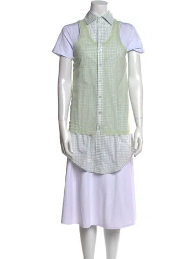 Pre-owned Maison Margiela 2025 Short Sleeve Tunic W/ Tags In Green