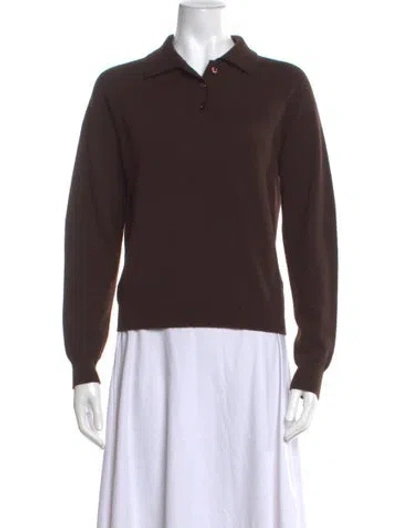 Pre-owned Maison Margiela 2025 Virgin Wool Sweater In Brown