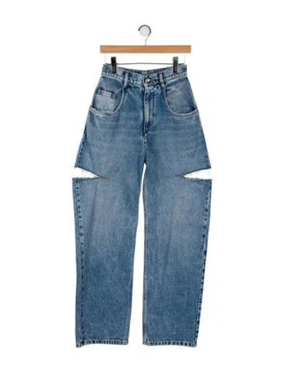 Pre-owned Maison Margiela 2025 Wide Leg Jeans In Black