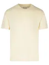Maison Margiela Men's Jersey T-shirt In Powder