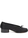 Maison Margiela 30mm Ballerina Pumps In Black