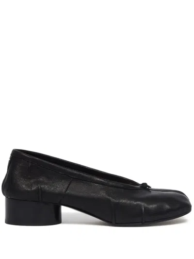 Maison Margiela 30mm Tabi-toe Ballet Flats In Black