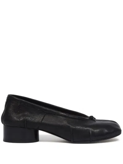 Maison Margiela 30mm Tabi-toe Ballet Flats In Black