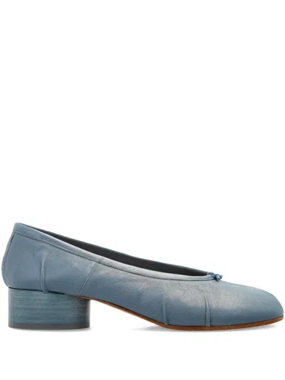 Maison Margiela 35mm Tabi Heeled Pumps In Blue