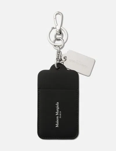 Maison Margiela 4-stitch Keyring Card Holder In Black