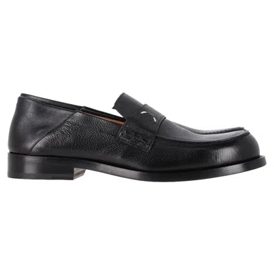 Maison Margiela 4-stitch Loafers In Black Leather