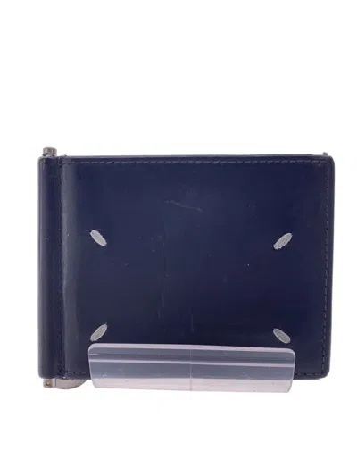 Pre-owned Maison Margiela 4 Stitch Motif Leather Wallet In Black