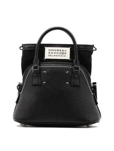 Maison Margiela 5ac Classique Micro Leather Handbag In Black
