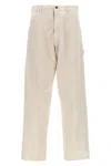 Maison Margiela Men's Cotton Denim Trousers In White