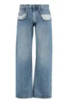 Maison Margiela Bootcut Denim Trousers With Five Pockets In Blue