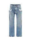 Maison Margiela Denim Bootcut Jeans In Blue