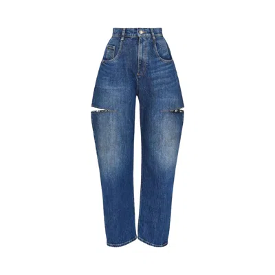 Pre-owned Maison Margiela 5 Pockets Pants 'washed Indigo' | Blue | Women's Size 40