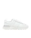 Maison Margiela Mm22 Solid Color Leather Low Top Sneakers In Transparent