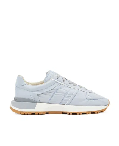 Maison Margiela Panelled Low-top Sneakers In Blue